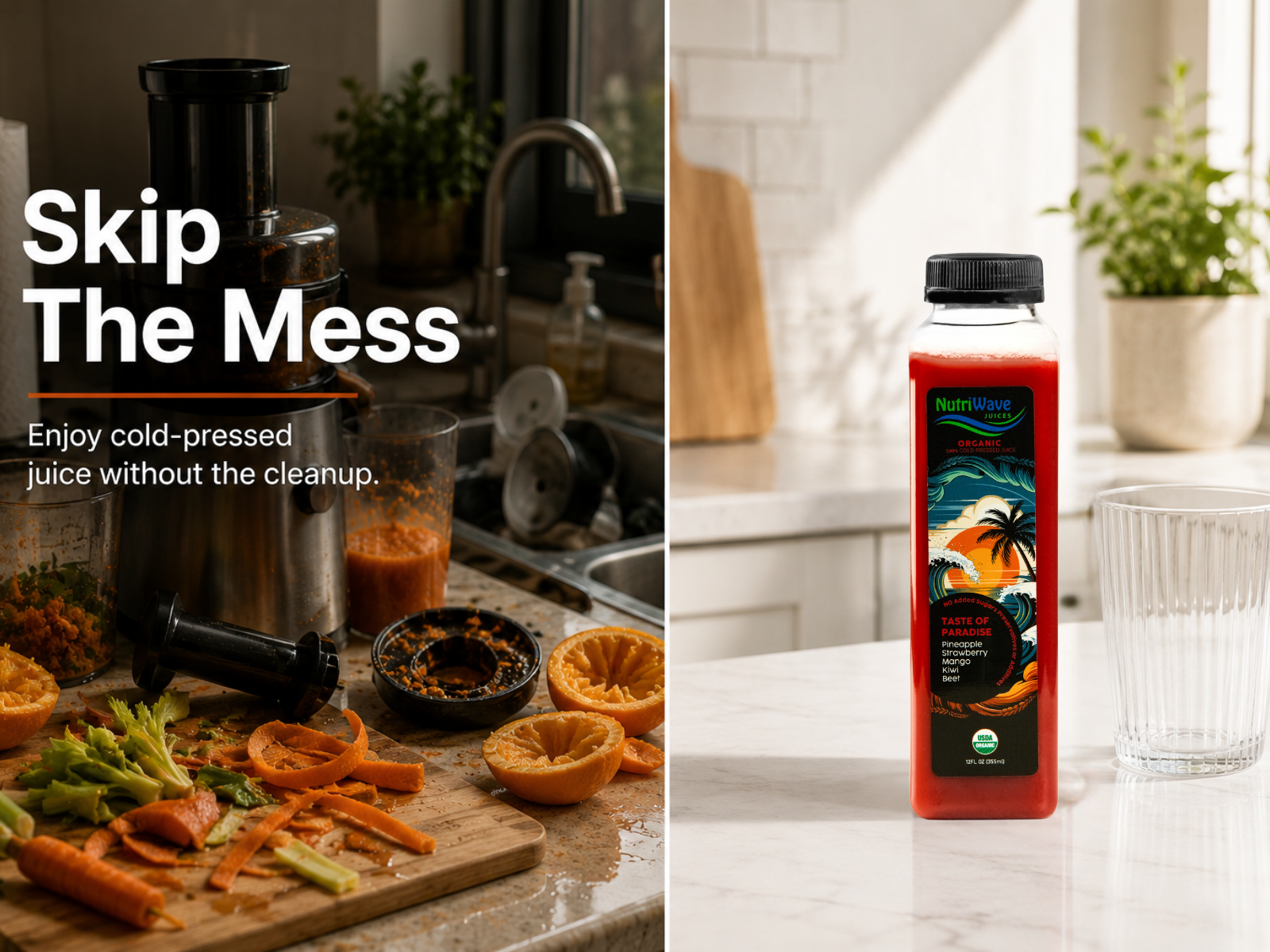 NutriWave juice bottle