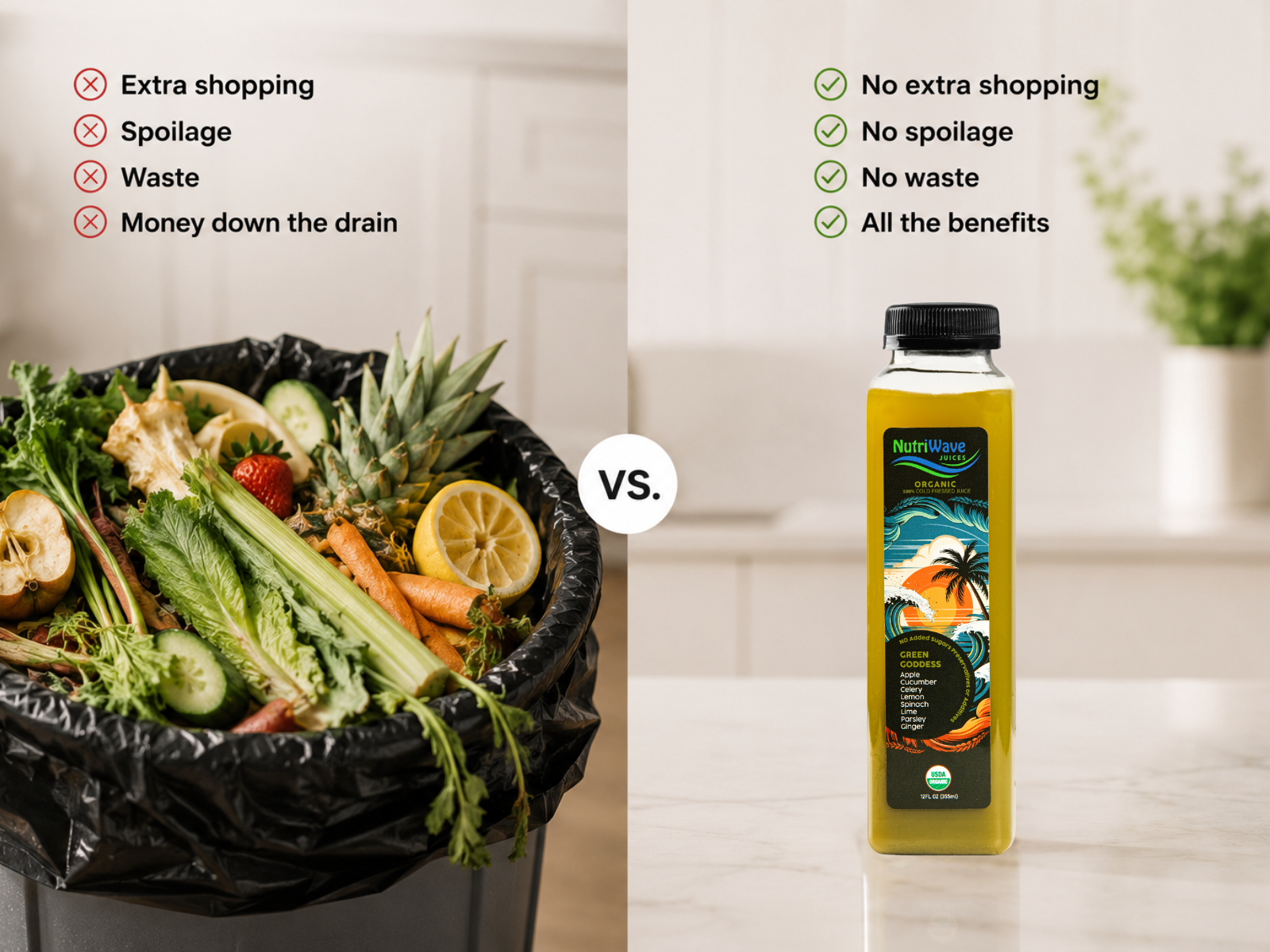 NutriWave juice bottle